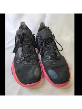 361 Degrees Big3 Ace Eleven Black Pink Lace-Up Low Top Athletic Sneakers 001074…